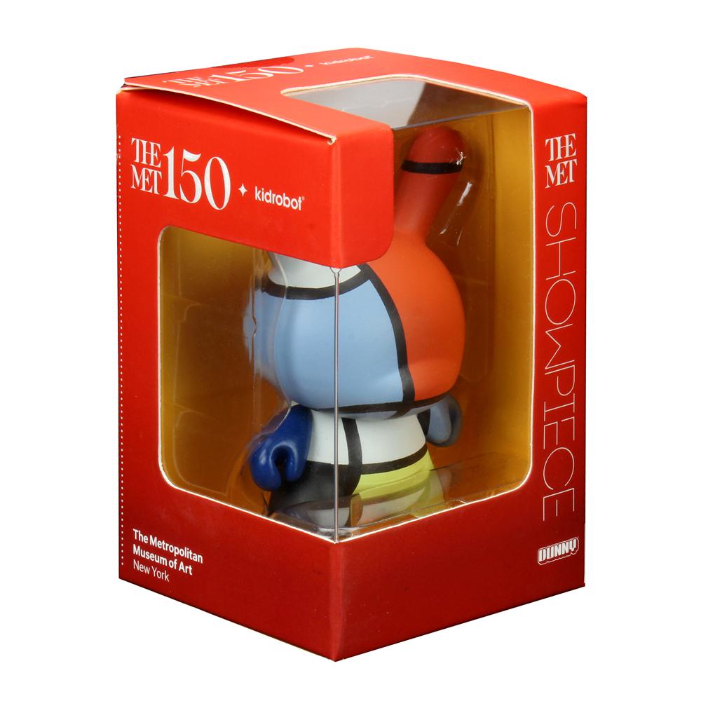 The Met 3-Inch Showpiece Dunny - Mondrian Composition (PRE-ORDER) - Kidrobot - Designer Art Toys